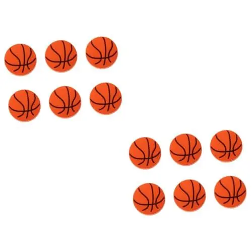 Produktbild: Mikikit 12 Stk Schubladengriff Basketballknöpfe Haushaltsgriffe Fußballknöpfe Dekorative Schubladenknöpfe Kugelschubladenknöpfe Kinderkommode Knöpfe Kinderzimmer Kinderschrank Gummi