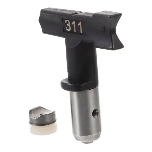 Produktbild: Mikikit Airless-sprühdüsen-Set 1 Stück Umkehrbare Airbrush-düse Farbsprühspitze für Airless-sprühgeräte Farbe Schwarz