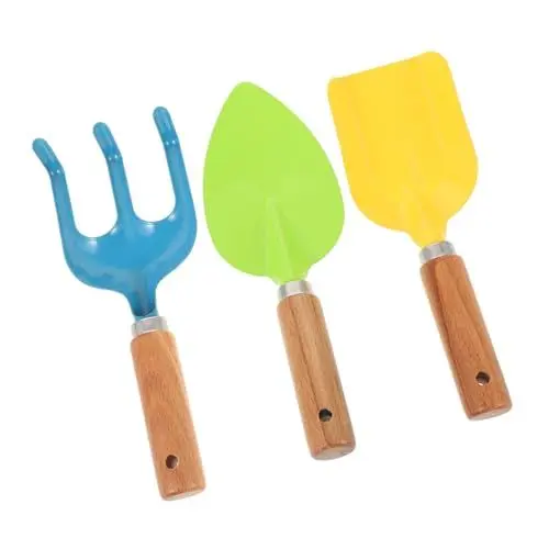 Produktbild: Mikikit 1 Satz Gartenwerkzeug-Set Sandspielzeug Mini-pflanzwerkzeuge Schaufel Spielzeug Kinder-Mini-rechen Kinder Graben Werkzeuge Kleine Sandschaufel Spielzeug Zum Graben Am Strand Eisen