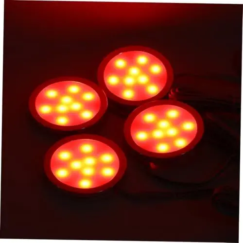 Produktbild: Mikikit 1 Satz RGB Schrankbeleuchtung led ligts led-light caakg schranklichter Einbauleuchten blea schrank lampen cadfi Garderobenlampe Nachtlicht LED-Lampe Nachtlampe Gegenlicht Plastik