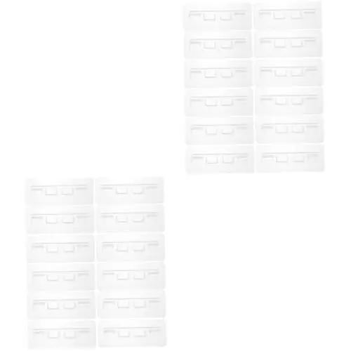 Produktbild: Mikikit 24 Stk Regalstützennägel Schrankhalterung Regalhalter Stifte Möbel Küchenschränke Regalpflöcke für Regale schwimmende Regalhalterungen Zeile Regal Nägel Nagel anschließen Acryl