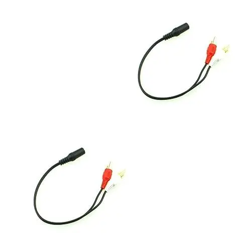 Produktbild: Mikikit 2St audio verteiler audio splitter Extension Cable konverter kabel vergoldeter Stecker Y-Kabel Stereo weiblich AV männliche Köpfe männlicher Kopf leitung