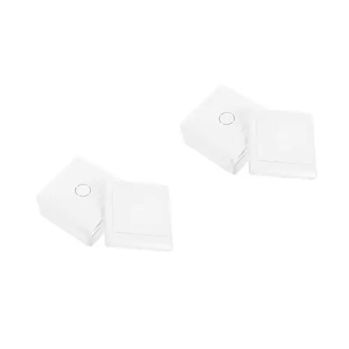 Produktbild: Mikikit 2 Sätze Whiteboard 2-in-1 Zugangsklappe Schaltplatten Schalterabdeckungen Wandplatte Steckdose Deckt Wandplatte Ab Auslassplatten Abdeckung Der Auslassplatte Weiß Stk 6 Stück * 2