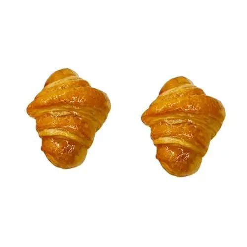 Produktbild: Mikikit 2 Stück -licht-ornament Croissant-brot Nachtlampe Kreative Lampe Für Schlafzimmer Sicher Einfach Zu Bedienen