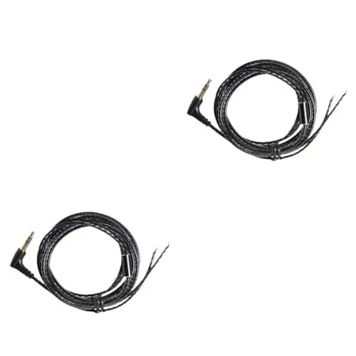 Produktbild: Mikikit 2 Stk Zubehör für Kopfhörerkabel abnehmbare Ohrstöpsel gehörschutzstöpsel Headset Kopfhörer Zubehör DIY-Kopfhörer-Reparaturkabel Wartungslinie Upgrade-Linie Hifi