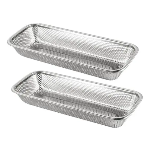 Produktbild: Mikikit Edelstahl Ware Korb Essstäbchen Tablett Spülmaschine Besteck Rack Für Silberwaren Utensil Lagerung