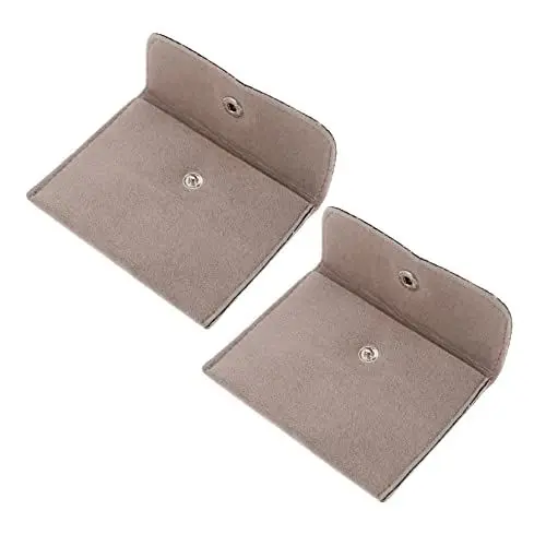 Produktbild: Mikikit 2st Aufbewahrungstasche Ansehen Klein Reiseveranstalter Aufbewahrungstasche Für Schmuck Schmucktaschen Uhrengehäuse Schmuckverpackungsbeutel Armband Stoff Vitrine Anschauen Reisen