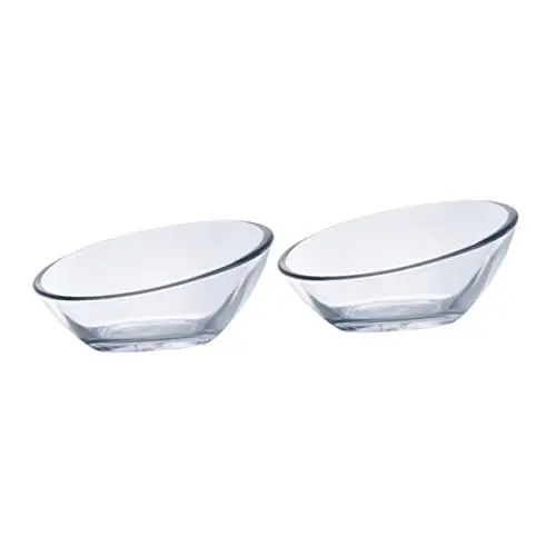 Produktbild: Mikikit 2stücke Glas Soßenschalen Für Sojasauce Und Saucen Mit Glatten Kanten Sicher Und Gesund Für Lebensmittel Leicht Zu Reinigen Geeignet Für Familien Und Restaurants
