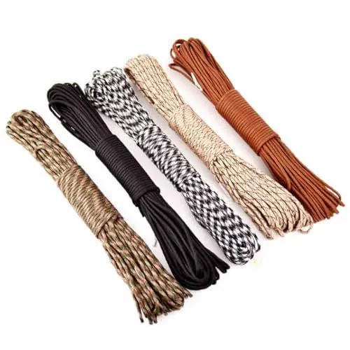 Produktbild: Mikikit 305 Paracord Seil Durchmesser Lanyard Seil Robustes Fallschirmschnur Set Für Camping Wandern Und Notfälle Farbauswahl Zufällig