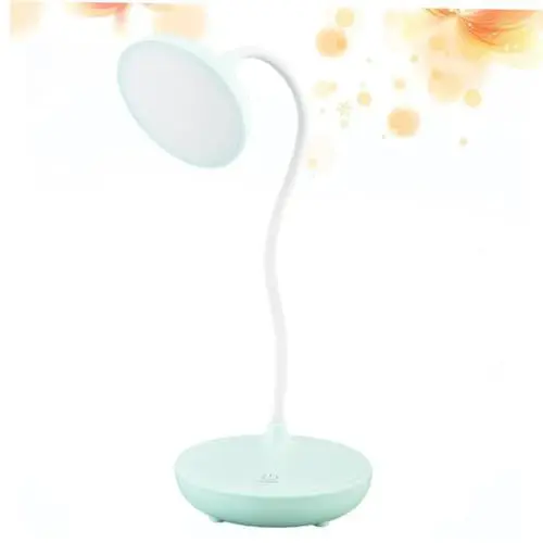Produktbild: Mikikit 360grad Usb Aufladbare Leselampe Mit Drehung Touch Bedienung Augenschutz Licht Für Bücher Und Schreibtisch Blau Praktische Nachttischlampe Für Zuhause Und Büro
