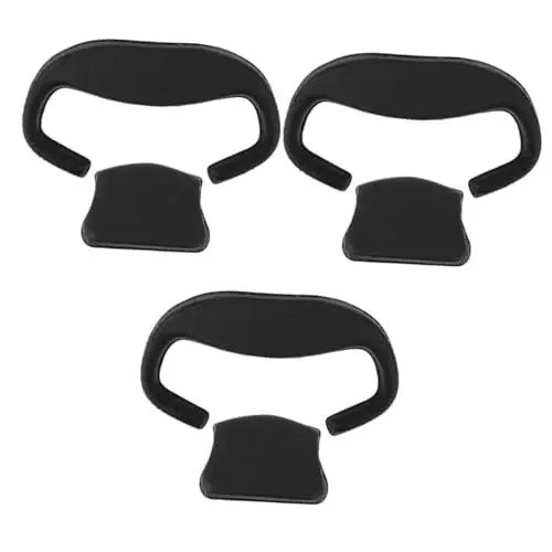 Produktbild: Mikikit 3 Sätze Kristall-Augenmaske Zubehör Für Gaming-vr-headsets Ergonomisches Vr-pad Vr-Brillen-gesichtspolster Vr-komfortzubehör Vr-zubehör Lichtblockierendes Gesichtspolster Schwamm