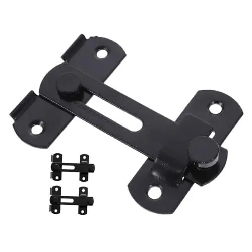 Produktbild: Mikikit 3pcs Türschlösser Slide Latch Lock Bolzen Für Front Tür Edelstahl Home Security Lock