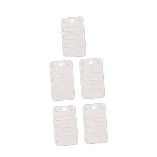 Produktbild: Mikikit 5st Booster-pad Schranknivellierer Einrichtungszubehör Gummischeiben Unterlegscheiben Für Restauranttische Holz Unterlegscheiben Heim Bücherregal Shims Tischset Plastik Möbel Weiß