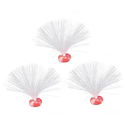 Produktbild: Mikikit 5st Glasfaser-nachtlicht Kinder Nachtlicht Faseroptische Lampe Hochzeit Faserlichter Dimmbare Schreibtischlampe Berührungssensorlampe Geführtes Faseroptisches Licht Base Blitz