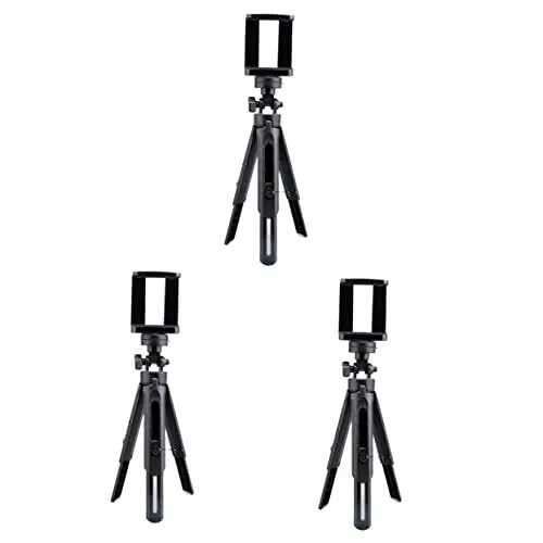 Produktbild: Mikikit Universeller Telefonständer 9 Stück Für Lazy Holder Stativ Kit Camping Universal Handy Schwarz Halterung Verstellbar Kamera Tragbar Wanderdreieck Flexibel Telefonständer