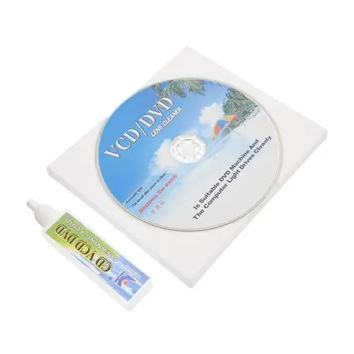 Produktbild: Mikikit Cd-reinigungsset Für Vcd- DVD-Player Effektive Entfernung Von Staub Und Fingerabdrücken Klare Wiedergabe Robuste Pc Materialien Langlebiges Zubehör Für Regelmäßige Wartung