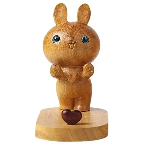 Produktbild: Mikikit Eleganter Telefonhalter Aus Holz Für Den Schreibtisch Handyständer Solide Struktur Tolles Für
