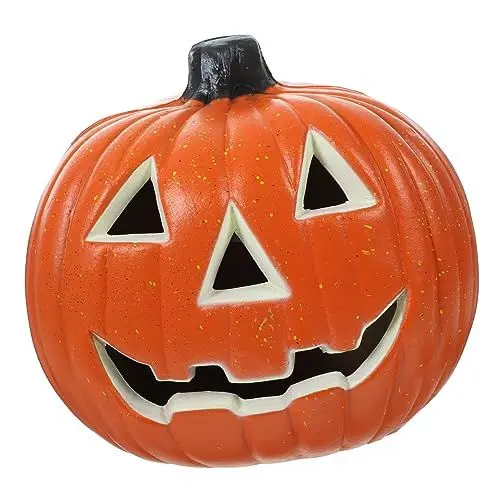Produktbild: Mikikit Kürbislaterne Aushöhlen Beleuchten Sie Halloween-Dekorationen Kerze in Kürbisform Thanksgiving-kürbis-dekor Halloween-Ornamente- Halloween-kürbislichter Plastik
