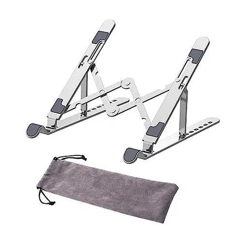 Produktbild: Mikikit Laptop-Riser Aus Aluminiumlegierung Zum Aufstellen Ergonomischer Faltbarer Computerständer Desktop-erhöhungshalter