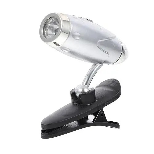 Produktbild: Mikikit Led Buchlampe Mit Clip Verstellbare Leselampe Warmweißes Licht Usb Wiederaufladbar Augenschutz Für Bett Und Reisen