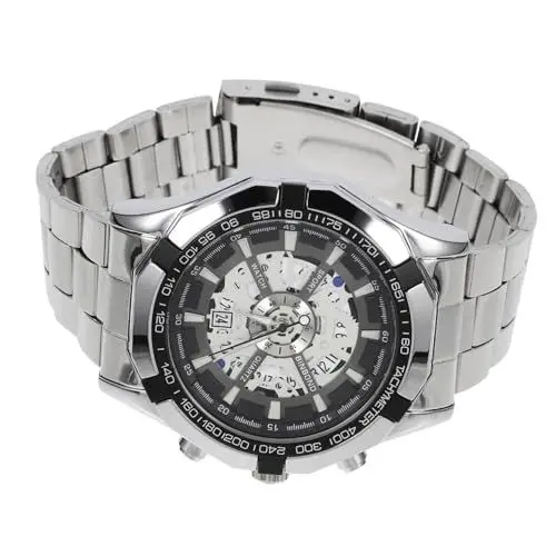 Produktbild: Mikikit Mechanische Uhr Mechanische Herren Uhren Vollautomatische Uhr Ausgehöhlte Minimalistische Armbanduhr Männliche Uhren Frauen Armbanduhr Mädchen Mann 24 Stunden Rostfreier Stahl