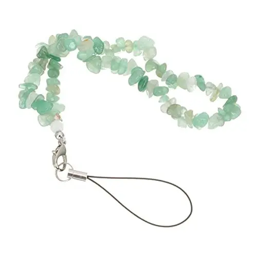 Produktbild: Mikikit Multi-Funktion Handy Lanyard Natürlicher Handy Umhängekette Mit Abnehmbaren Perlen Geeignet Für Büro Schule Reisen Leicht Und Dekorativ Als Handyband Oder Schlüsselband