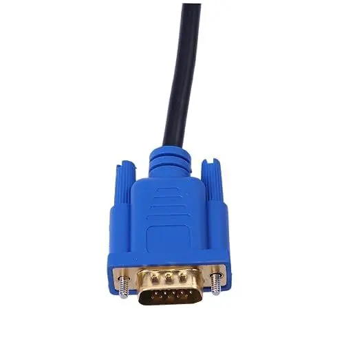 Produktbild: Mikikit Projektorkabel Hafen Zu Zum Kabel Vga Zum Audio-klinkenadapter Audio-buchsenadapter Zu Vga Splitter Monitoradapter Männlich Bis 15 Männlich Zum Konverter Dünne Linie