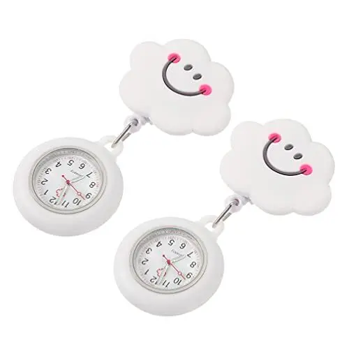 Produktbild: Mikikit Pulsuhr Accessories Ärzte für Stethoskop-Clip -Abzeichen Revers mit Geschenkmuster Tasche Pflegeköche Damenabdeckung Hängende Uhr Brosche Ansteckuhr Schwesternuhr