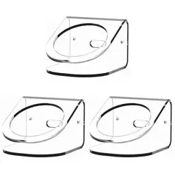 Produktbild: Mikikit Wandhalterung 3-Teiliger Halter aus Transparentem Acryl Klarer Soundbar-Regallautsprecher Kompatibel mit Dot Small-Lautsprecherhalterung für Kopfhörer Wandhalterung