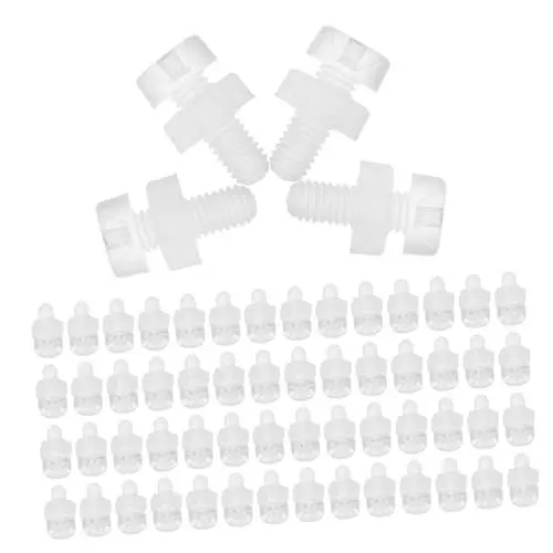Produktbild: Mikinona 100st Schraube Aus Acryl Klare Schrauben Acryl-befestigungsset Computer Schrauben Klare Rundschraube Sortiment An Acryl-befestigungsteilen Acryl-befestigungsmischung Transparent
