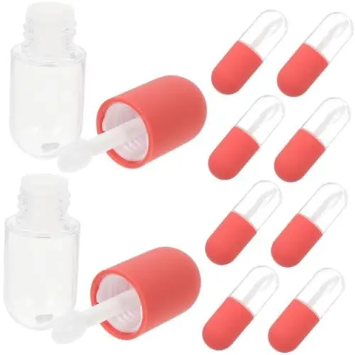 Produktbild: Mikinona 10Stücke Leere Lip Gloss Tuben Nachfüllbare Lippenbalsam Flaschen Kosmetik Behälter für DIY Lippenfarbe und Lipgloss Herstellung