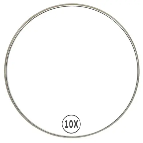 Produktbild: Mikinona Makeup Mirror Mit Saugnapf Badspiegel Einseitiger Vergrößerungsspiegel Für Einfaches Schminken Und Rasieren Modernes Design Fache Vergrößerung Ohne Bohren Stabil Und Praktisch