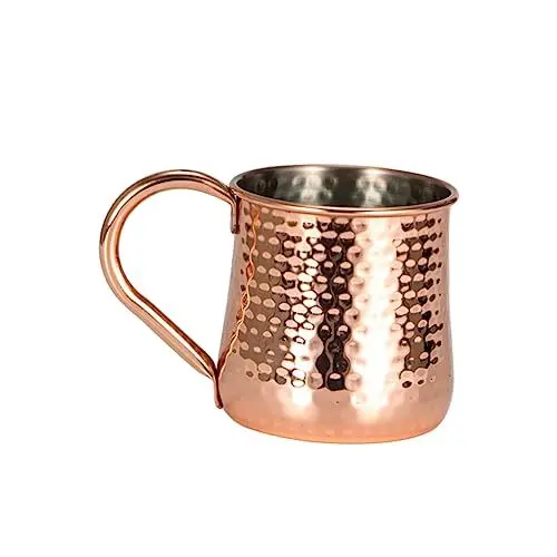 Produktbild: Mikinona Kupferbeschichteter Hitzebeständiger Kaffeebecher Doppelwandiger Tassenwärmer Sicher Für Jungen Und Mädchen Wasserbecher Aus Edelstahl