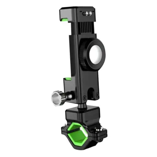 Produktbild: Mikinona 1pc Handy-ständer Mit Kompass Feste Unterstützung Für Fahrrad Handy-Halterung Mit 360 ° Drehung 4-6 Zoll Telefon Kompatibel Grün