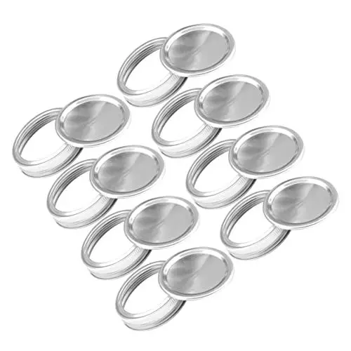 Produktbild: LABRIMP Sauerteig-starterglas-set Luftdichter Deckel Aluminium-glasdeckel Auslaufsicher Luftdicht Spülmaschinenfest Normale Öffnung