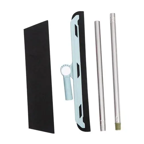 Produktbild: Mikinona 180 ° Rotation Boden Abzieher Besen mit 2 Köpfe Glas Wischer Mopp Set für Reinigung