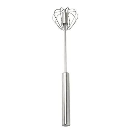 Produktbild: Mikinona Handrührgerät Elektrischer Handmixer Einziehbarer Schneebesen Edelstahl Rührwerkzeug (silber)