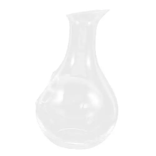 Produktbild: Mikinona 1 Stück Eiskrug Glas Weindekanter Einfache Dekanter Transparente Glasdekanter Geneigter Mund Dekanter Weinbehälter Kreativer Weindekanter Eisweinflasche Japanischer Weindekanter
