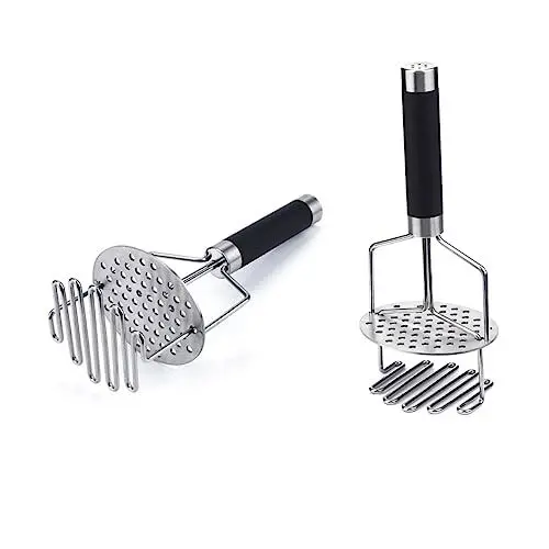 Produktbild: Mikinona 1stk Kartoffelstampfer Tragbare Kartoffelpresse Heilige Kartoffeln Küchengerät Kleiner Kartoffelbrecher Kartoffelpresse Aus Edelstahl Kartoffel-küchenstampfer Black