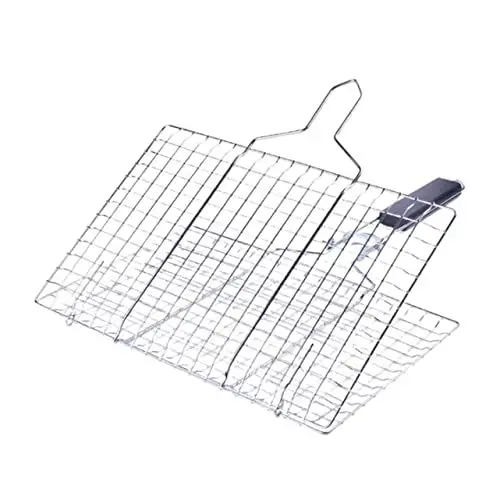 Produktbild: Mikinona Outdoor-grillzubehör Bbq-netz Robuste Grillmatte Aus Edelstahl Abnehmbares Grillnetz Zum Grillen