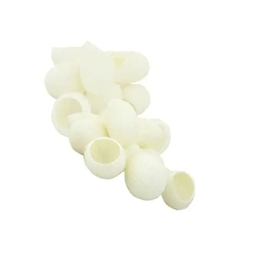 Produktbild: Mikinona 200Stücke Seidenraupenkokon Gesichtsreinigungsbälle Organische Hautpflege für Peeling und Mitesserentfernung für Strahlende und Glatte Haut Sanfte Reinigung