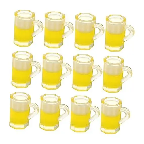 Produktbild: Mikinona Miniatur-bierkrüge 20 Stück Mini-bierbecher Modell Für Puppenhaus Dekoration Foto-requisiten