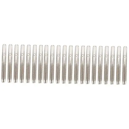 Produktbild: Mikinona 3 Sätze Gezackte Quadratische Harfensaitenstiftbefestigung Für Harfeninstrument Zither Stimmstift Für Leier 7 Stück * 3