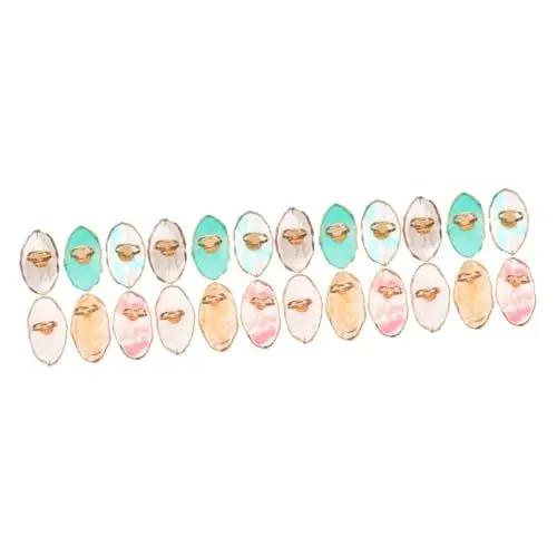 Produktbild: Mikinona 24 STK Ring-Palette Werkzeugablagen Politur mischen Fingerring Farbtafel Zubehör für Maniküre-Werkzeuge nagellack Palette nagelpflegeprodukte Nagelkunstwerkzeuge Ringpaletten Harz