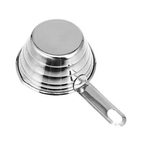 Produktbild: Mikinona Messlöffel-set Aus Edelstahl – 2-teilig – Für Mehl Reis Löffel Und Schöpfkellen – Kompaktes Design Für Die Küche