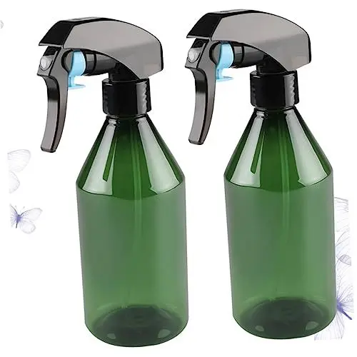 Produktbild: Mikinona 2Stücke Sprühflaschen aus Nachfüllbare Wasserbehälter für Haarstyling mit Verstellbarem Sprühkopf in Zufälliger Farbe für Garten