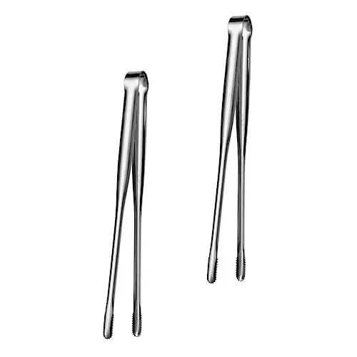 Produktbild: Mikinona 2 Stücke Japanischen Bbq Zangen Edelstahl Klemmen Grill Zubehör