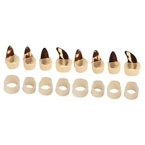 Produktbild: Mikinona 2st Guzheng Nagelset Gitarrenplektren Aus Silikon Sattel-daumenpick Daumenpicks Für Gitarre Nagelstempel Aus Silikon Nagelzubehör Kieselgel Einstellbar Kind Erhu Musikinstrument