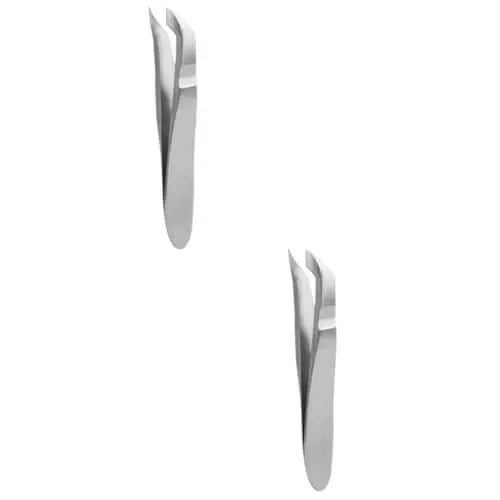 Produktbild: Mikinona 2st Nagelkunstzange Entferner Polieren Nagelhautpinzette Cur Nagelknipser Nagelzangen Für Den Haushalt Schrubben Pro Nagelhaut Werkzeug Corte Weichmacher Silver Rostfreier Stahl