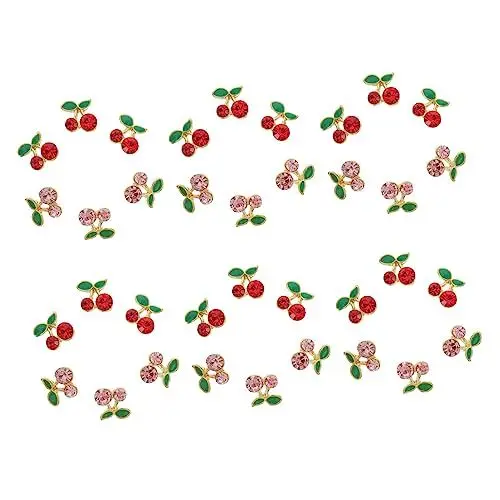 Produktbild: Mikinona Kirsch-nagel-charm-set 36-teilig 3d-nagel-charms Wunderschöner Kirsch-nagel-schmuck Dekorative Maniküre-ornamente Für Besondere Anlässe